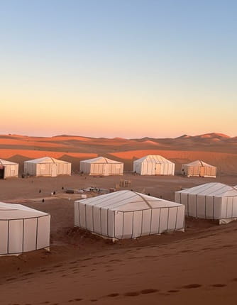 bivouac désert maroc