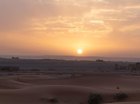 sunset merzouga
