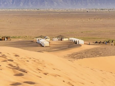 Bivouac désert Zagora Maroc