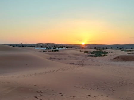 Sunset désert marocain