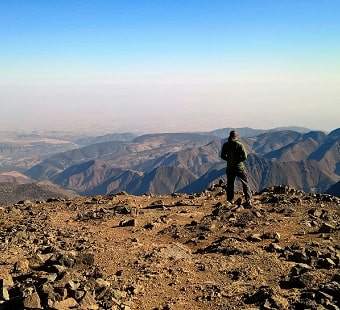 Morocco hiking Atlas and desert