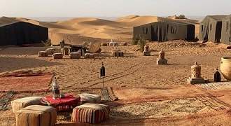 Bivouac désert Maroc