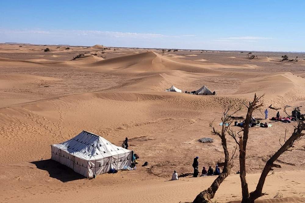 Tente trek Sahara Maroc