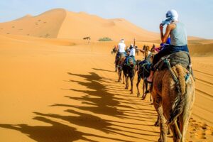 Merzouga camel tour Balade en dromadaires Merzouga