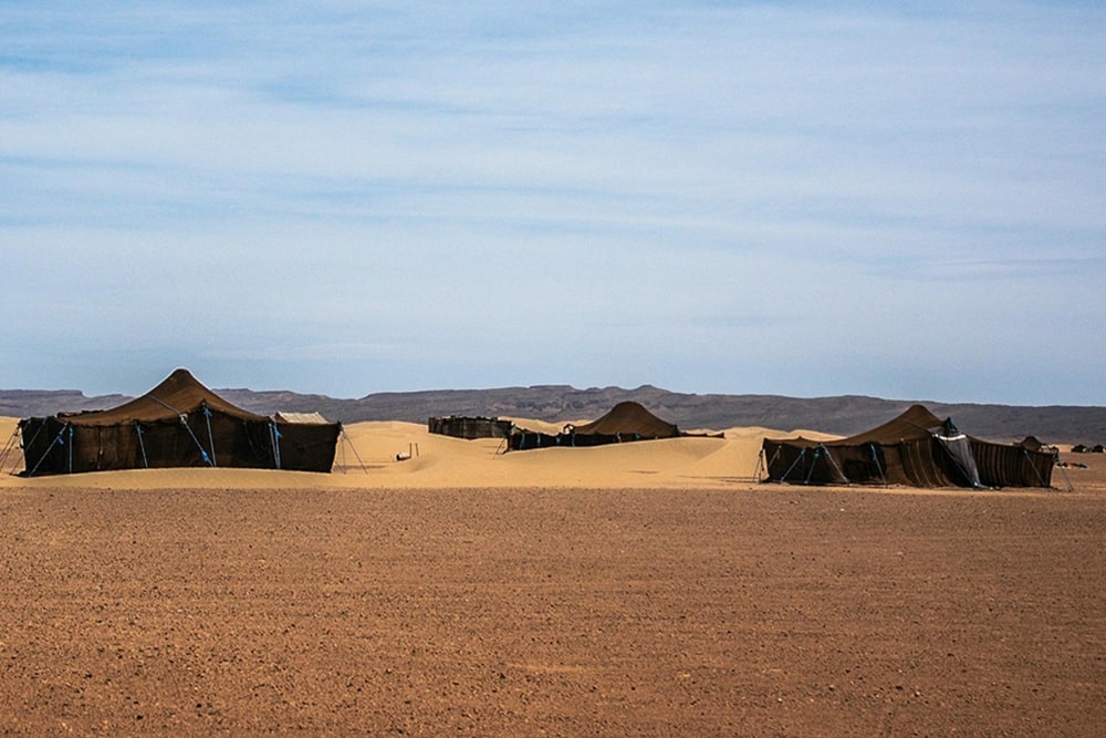 Merzouga tentes nomades Nomadic tents Erg Chebbi