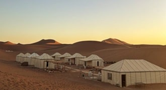 bivouac erg chegaga, bivouac désert Maroc, camp de luxe Chegaga
